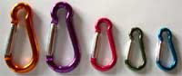 Aluminium snap hook colours